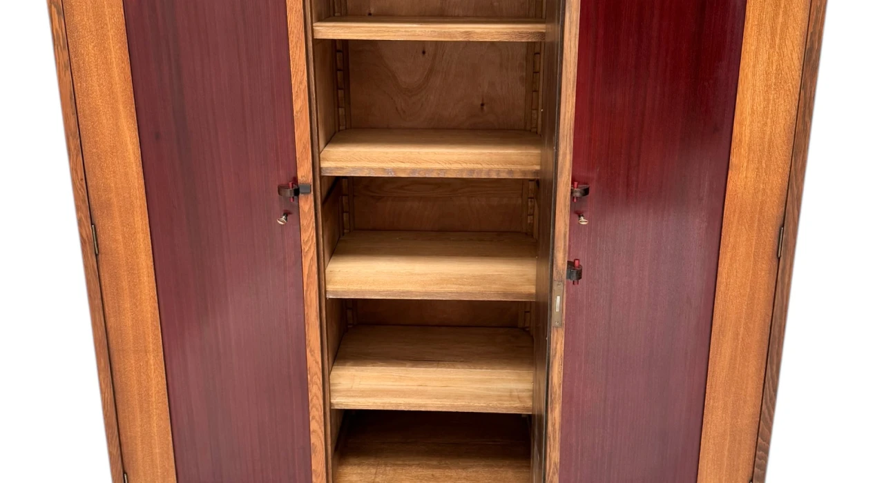 Art Deco Modernist Armoire or Wardrobe by J.J. Zijfers Amsterdam, 1920s